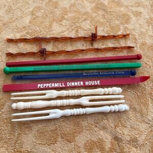 Swizzle stick Vtg lot